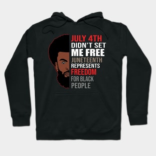 Juneteenth, Celebrate Juneteenth, Black Man, Black Lives Matter Hoodie